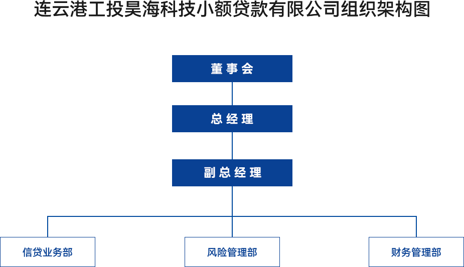 金融板塊-連云港工投昊?？萍夹☆~貸款有限公司組織架構(gòu)圖